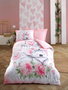 L'essentiel linge de maison Juego Funda Nórdica Algodón Ranforce 100% Koala Pink 160x220cm, Sábana 160x240cm, Funda Almohada 50x70cm Rosa y Blanco